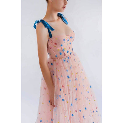 Pink Star Dress - Boho Chic Clothing 
