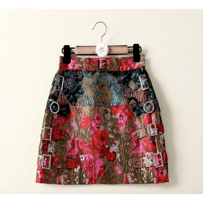 Vintage Printed Skirt - Boho Chic Clothing 