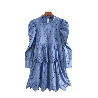 Turtleneck Vintage Dress - Boho Chic Clothing 