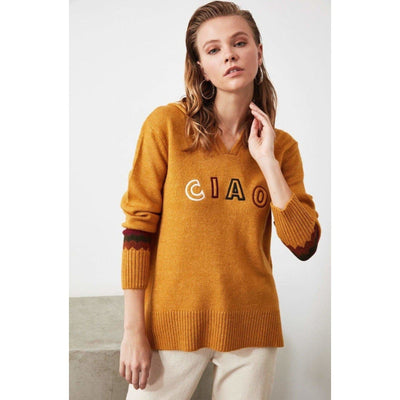 bohochicclothing Ciao Embroidered Sweater boho  chic clothing 