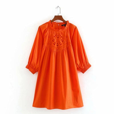 bohochicclothing Dresses EMBROIDERY CASUAL MINI DRESS boho  chic clothing 