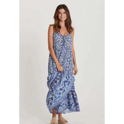 bohochicclothing Dresses FLORAL BACKLESS MAXI DRESS boho  chic clothing 
