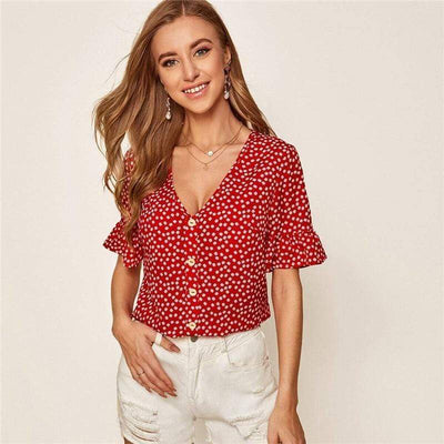 bohochicclothing Floral Print Top boho  chic clothing 