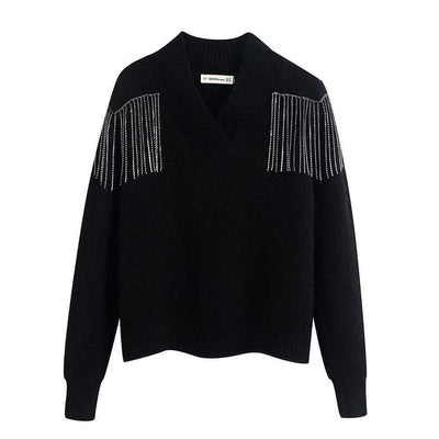 bohochicclothing Jackets EMBROIDERED KNITWEAR SWEATER boho  chic clothing 
