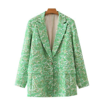 bohochicclothing Jackets SINGLE BUTTON PAISLEY COAT boho  chic clothing 