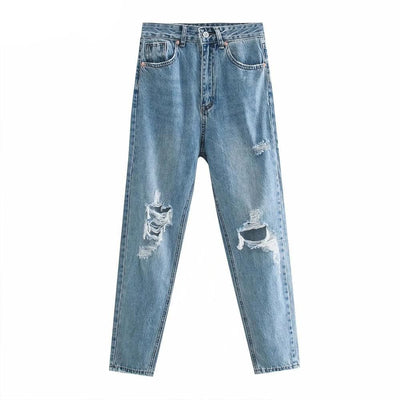 bohochicclothing Pants & Capris FADED RIPPED JEANS boho  chic clothing 