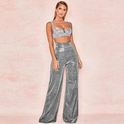 bohochicclothing Pants & Capris GLOWING SEQUIN PANTS boho  chic clothing 