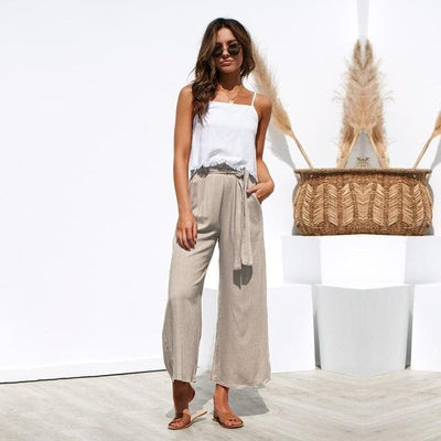 bohochicclothing Pants & Capris OFFICE BAND LOOSE PALAZZO TROUSERS boho  chic clothing 