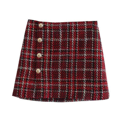Animal Pleated Ruffle Skirt 