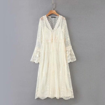 bohochicclothing white lace dress boho  chic clothing 
